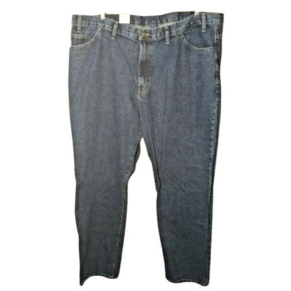 Full Blue Regular Fit Straight Leg Jeans 100% Cotton Med Wash Men's 44x32 - Picture 1 of 10